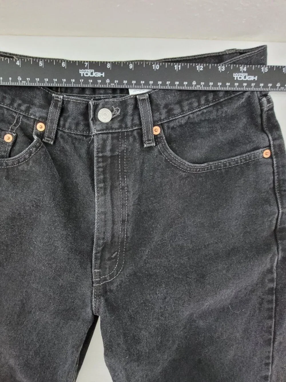 Vintage Levis 550 Jeans‎ 33x32 Black Denim Relaxed Fit Straight Leg Y2K USA Made
